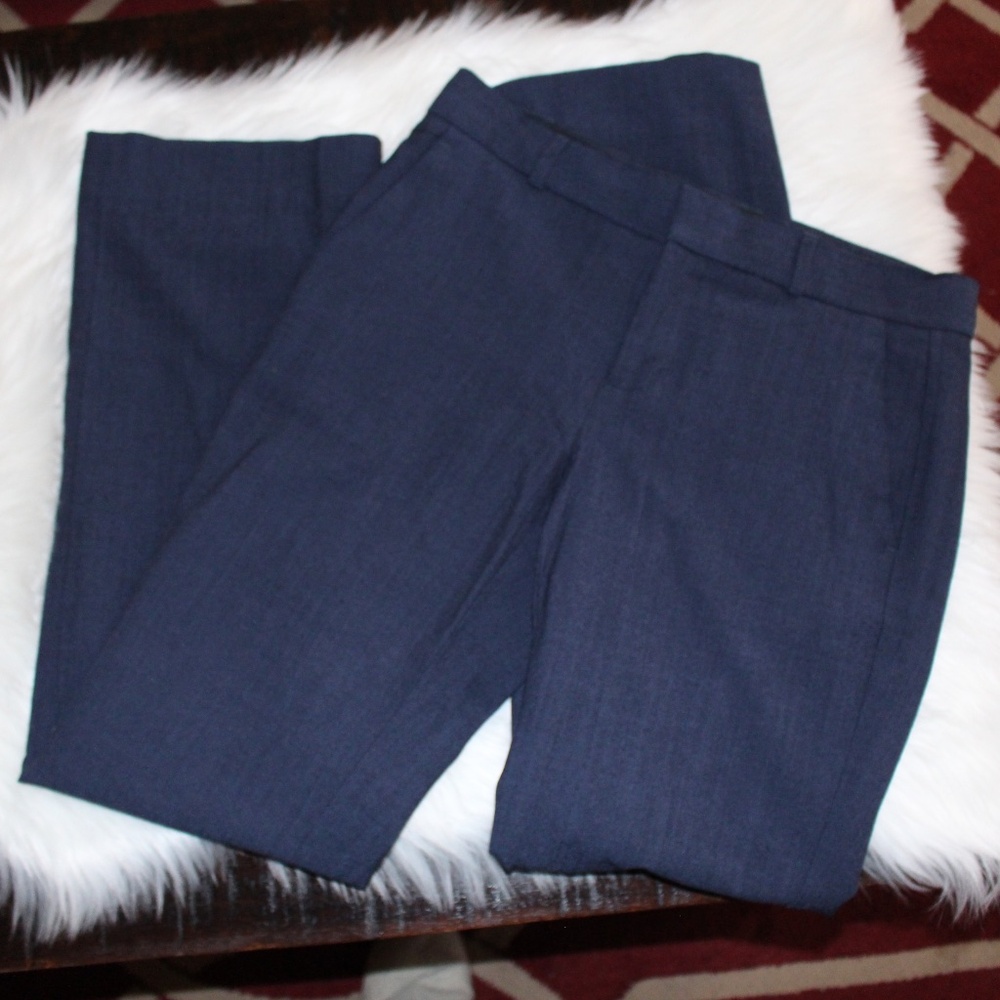 Banana Republic, Logan navy Blue lined wood / stretch blend slacks